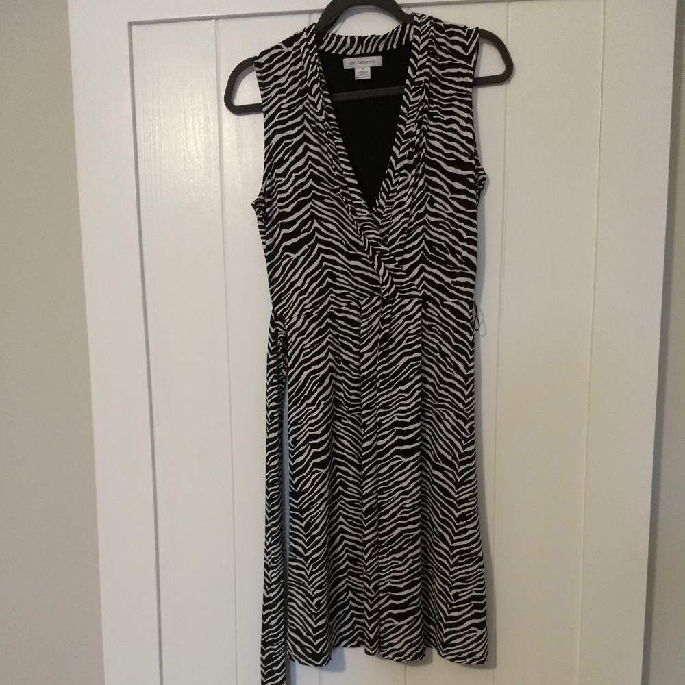 Zebra Pattern A Shape Dress - image 5